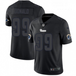 Men Nike Los Angeles Rams 99 Aaron Donald Limited Black Rush Impact NFL Jersey