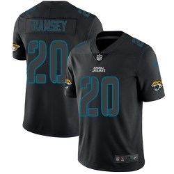 Nike Jaguars #20 Jalen Ramsey Black Mens Stitched NFL Limited Rush Impact Jersey