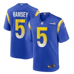 Nike Los Angeles Rams 5 Jalen Ramsey Royal 2021 New Vapor Untouchable Limited Jersey