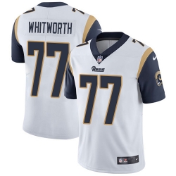 Nike Rams #77 Andrew Whitworth White Mens Stitched NFL Vapor Untouchable Limited Jersey