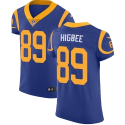 Nike Rams #89 Tyler Higbee Royal Blue Alternate Mens Stitched NFL Vapor Untouchable Elite Jersey