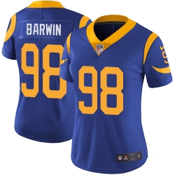 Nike Rams #98 Connor Barwin Royal Blue Alternate Womens Stitched NFL Vapor Untouchable Limited Jersey