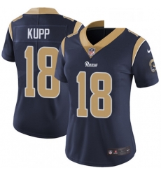 Womens Nike Los Angeles Rams 18 Cooper Kupp Elite Navy Blue Team Color NFL Jersey