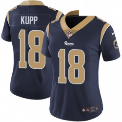 Womens Nike Los Angeles Rams 18 Cooper Kupp Elite Navy Blue Team Color NFL Jersey