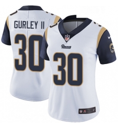 Womens Nike Los Angeles Rams 30 Todd Gurley White Vapor Untouchable Limited Player NFL Jersey