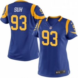 Womens Nike Los Angeles Rams 93 Ndamukong Suh Game Royal Blue Alternate NFL Jersey