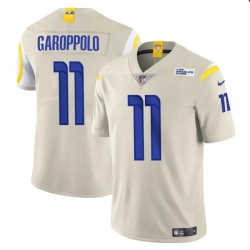 Youth Los Angeles Rams 11 Jimmy Garoppolo Bone Vapor Untouchable Stitched Football Jersey