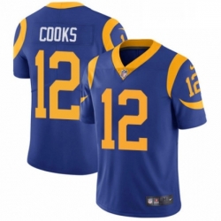 Youth Nike Los Angeles Rams 12 Brandin Cooks Royal Blue Alternate Vapor Untouchable Limited Player NFL Jersey