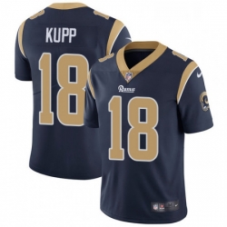 Youth Nike Los Angeles Rams 18 Cooper Kupp Navy Blue Team Color Vapor Untouchable Limited Player NFL Jersey