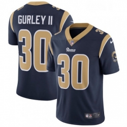 Youth Nike Los Angeles Rams 30 Todd Gurley Navy Blue Team Color Vapor Untouchable Limited Player NFL Jersey