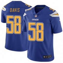 Chargers 58 Thomas Davis Blue Color Rush Limited Jesrey