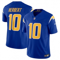Men Los Angeles Chargers 10 Justin Herbert Royal 2023 F U S E  Vapor Untouchable Limited Stitched Jersey