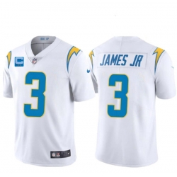 Men Los Angeles Chargers 2022 #3 Derwin James Jr. White With 2-star C Patch Vapor Untouchable Limited Stitched Jersey