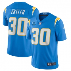 Men Los Angeles Chargers 2022 #30 Austin Ekeler Blue With 2-star C Patch Vapor Untouchable Limited Stitched NFL Jersey