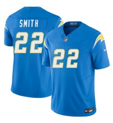 Men Los Angeles Chargers 22 Genesis Smith Blue 2026 F U S E Vapor Limited Stitched Football Jersey Men Los Angeles Chargers 22 Genesis Smith Blue 2026 F U S E Vapor Limited Stitched Football Jersey