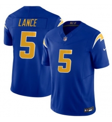 Men Los Angeles Chargers 5 Trey Lance Royal 2026 F U S E Vapor Limited Stitched Football Jersey Men Los Angeles Chargers 5 Trey Lance Royal 2026 F U S E Vapor Limited Stitched Football Jersey