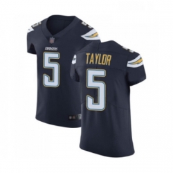 Men Los Angeles Chargers 5 Tyrod Taylor Navy Blue Team Color Vapor Untouchable Elite Player Football Jersey