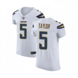 Men Los Angeles Chargers 5 Tyrod Taylor White Vapor Untouchable Elite Player Football Jersey