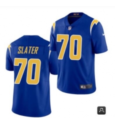 Men Los Angeles Chargers #70 Rashawn Slater Royal 2021 Vapor Untouchable Limited Stitched NFL Jersey