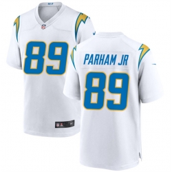 Men Los Angeles Chargers 89 Donald Parham Jr White Stitched Game Jersey