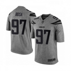 Men Los Angeles Chargers 97 Joey Bosa Limited Gray Gridiron Football Jersey