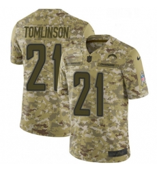 Men Nike Los Angeles Chargers 21 LaDainian Tomlinson Limited Camo 2018 Salute to Service NFL Jersey