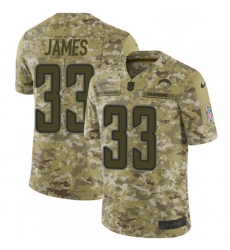 Men Nike Los Angeles Chargers 33 Derwin James Limited Camo 2018 Salute to Service NFL Jersey
