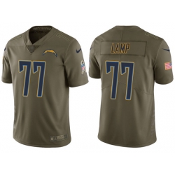 Mens Chargers forrest lamp olive 2017 salute to service jersey