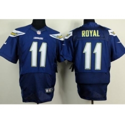 Nike San Diego Chargers 11 Eddie Royal Dark Blue Elite NFL Jersey