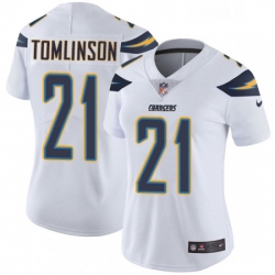 Womens Nike Los Angeles Chargers 21 LaDainian Tomlinson White Vapor Untouchable Limited Player NFL Jersey