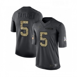 Youth Los Angeles Chargers 5 Tyrod Taylor Limited Black 2016 Salute to Service Football Jersey