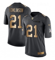 Youth Nike Los Angeles Chargers 21 LaDainian Tomlinson Limited BlackGold Salute to Service NFL Jersey