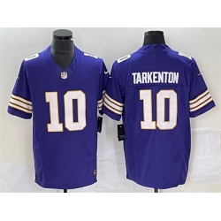 Men Minnesota Vikings 10 Fran Tarkenton Purple 2023 F U S E  Vapor Untouchable Limited Stitched Jersey