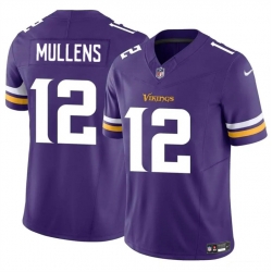 Men Minnesota Vikings 12 Nick Mullens Purple 2023 F U S E  Vapor Untouchable Limited Stitched Jersey