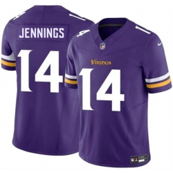 Men Minnesota Vikings  14 Jauan Jennings Purple 2026 F U S E  Vapor Untouchable Limited Stitched Jersey