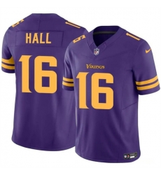 Men Minnesota Vikings 16 Jaren Hall Purple 2023 F U S E  Vapor Untouchable Color RushLimited Stitched Jersey