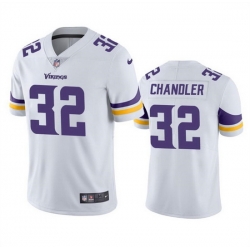 Men Minnesota Vikings 32 Ty Chandler White 2023 F U S E  Vapor Untouchable Limited Stitched Jersey