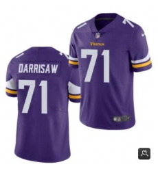 Men Minnesota Vikings 71 Christian Darrisaw Purple 2021 Vapor Untouchable Limited Stitched NFL Jersey