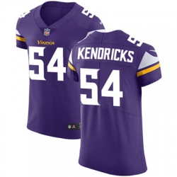 Men Nike Vikings #54 Eric Kendricks Purple Team Color Stitched NFL Vapor Untouchable Elite Jersey