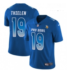 Mens Nike Minnesota Vikings 19 Adam Thielen Limited Royal Blue 2018 Pro Bowl NFL Jersey