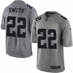 Mens Nike Minnesota Vikings 22 Harrison Smith Limited Gray Gridiron NFL Jersey