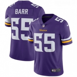 Mens Nike Minnesota Vikings 55 Anthony Barr Purple Team Color Vapor Untouchable Limited Player NFL Jersey