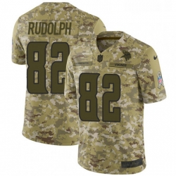 Mens Nike Minnesota Vikings 82 Kyle Rudolph Limited Camo 2018 Salute to Service NFL Jersey