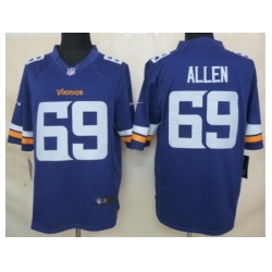 Nike Minnesota Vikings 69 Jared Allen Purple Limited NFL Jersey