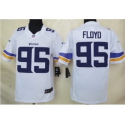 Nike Minnesota Vikings 95 Sharrif Floyd White Limited NFL Jersey