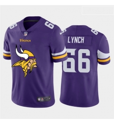 Nike Vikings 66 James Lynch Purple Team Big Logo Vapor Untouchable Limited Jersey