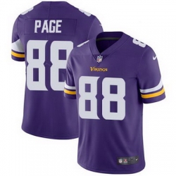 Nike Vikings #88 Alan Page Purple Team Color Mens Stitched NFL Vapor Untouchable Limited Jersey