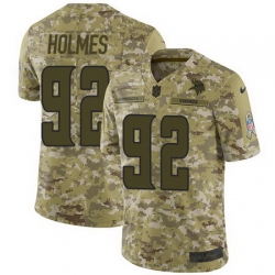 Nike Vikings #92 Jalyn Holmes Camo Mens Stitched NFL Limited 2018 Salute To Service Jersey