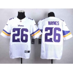 nike nfl jerseys minnesota vikings 26 waynes white[Elite][waynes]