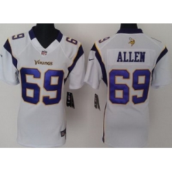 Women Nike Minnesota Vikings 69 Allen White Nike NFL Jerseys